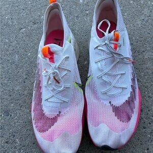 Nike Men’s Air Zoom Alphafly - White with Pink and Neon Accents